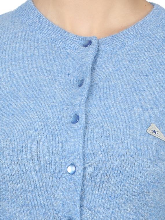 blue wool cardigan - 17523616 - Zoom Image - 5