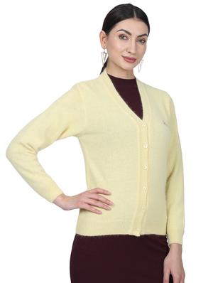 yellow wool cardigan - 17523618 - Standard Image - 2
