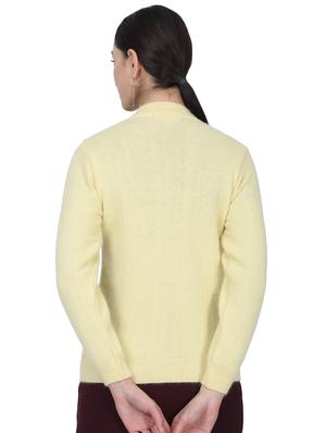 yellow wool cardigan - 17523618 - Standard Image - 3