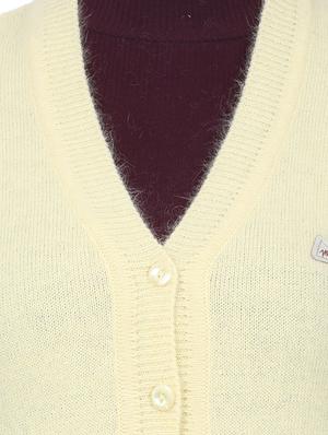 yellow wool cardigan - 17523618 - Standard Image - 5