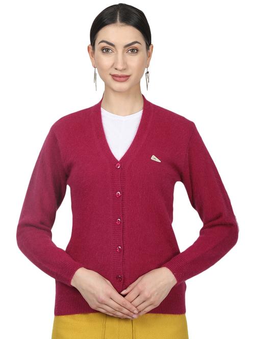 pink wool cardigan - 17523619 - Standard Image - 1