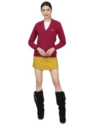 pink wool cardigan - 17523619 - Standard Image - 4