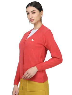 red wool cardigan - 17523622 - Standard Image - 2