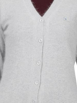 grey wool cardigan - 17523623 - Standard Image - 5