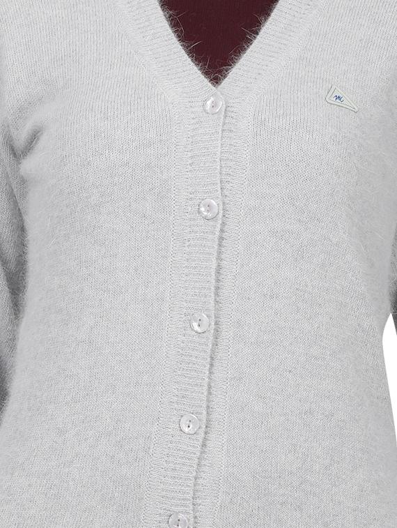 grey wool cardigan - 17523623 - Zoom Image - 5