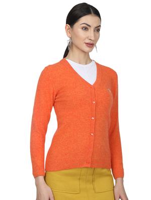 orange wool cardigan - 17523626 - Standard Image - 2