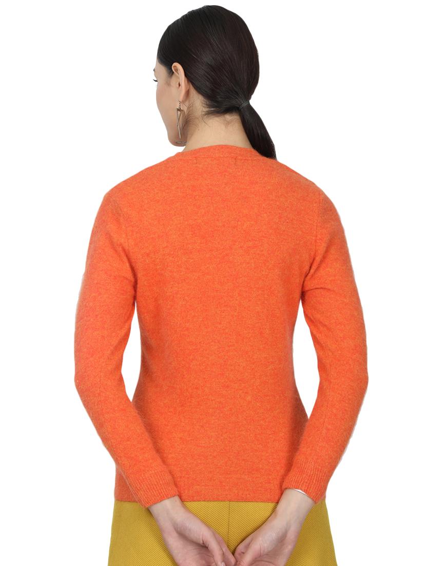 orange wool cardigan - 17523626 - Zoom Image - 3
