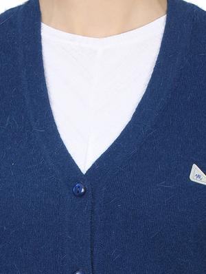 navy blue wool cardigan - 17523627 - Standard Image - 5
