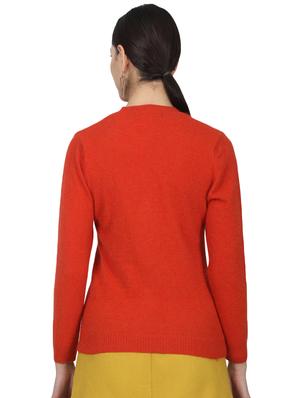 red wool cardigan - 17523629 - Standard Image - 3