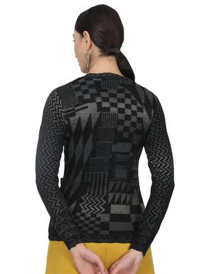 black wool cardigan - 17523630 - Standard Image - 3