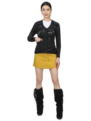 black wool cardigan - 17523630 - Standard Image - 4