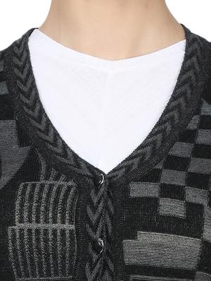 black wool cardigan - 17523630 - Standard Image - 5