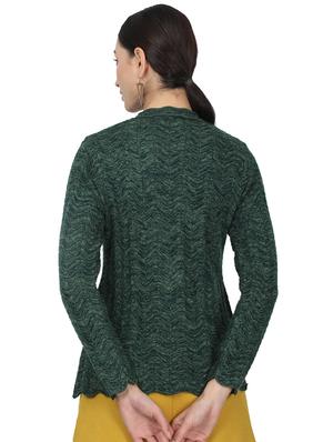 green self design cardigan - 17523635 - Standard Image - 3
