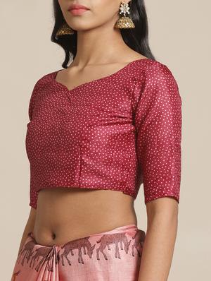 conversational printed saree with blouse - 17523767 - Standard Image - 3