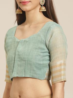 floral printed saree with blouse - 17523793 - Standard Image - 3