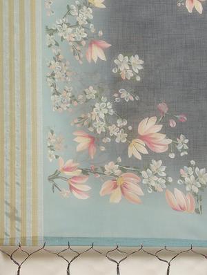 floral printed saree with blouse - 17523800 - Standard Image - 4