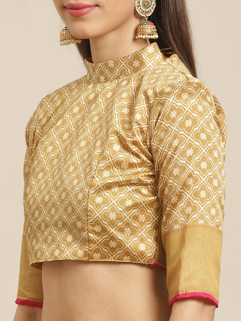 conversational printed saree with blouse - 17523855 - Zoom Image - 3