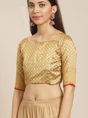 conversational printed saree with blouse - 17523856 - Standard Image - 3