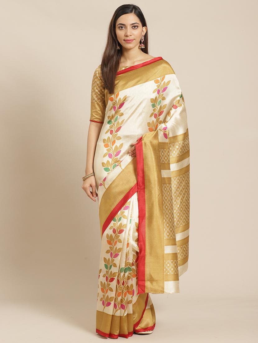 conversational printed saree with blouse - 17523856 - Zoom Image - 1