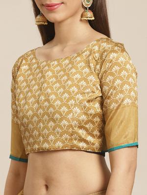 conversational printed saree with blouse - 17523859 - Standard Image - 3