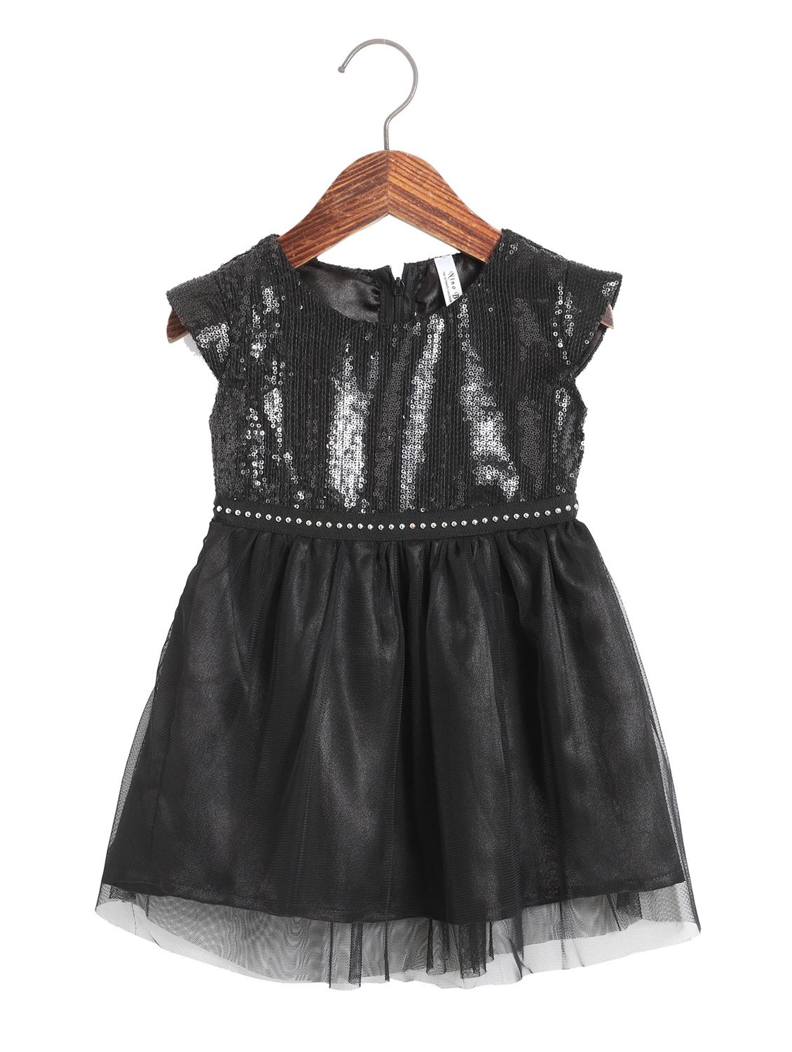 black polyester frock - 17523999 - Zoom Image - 1