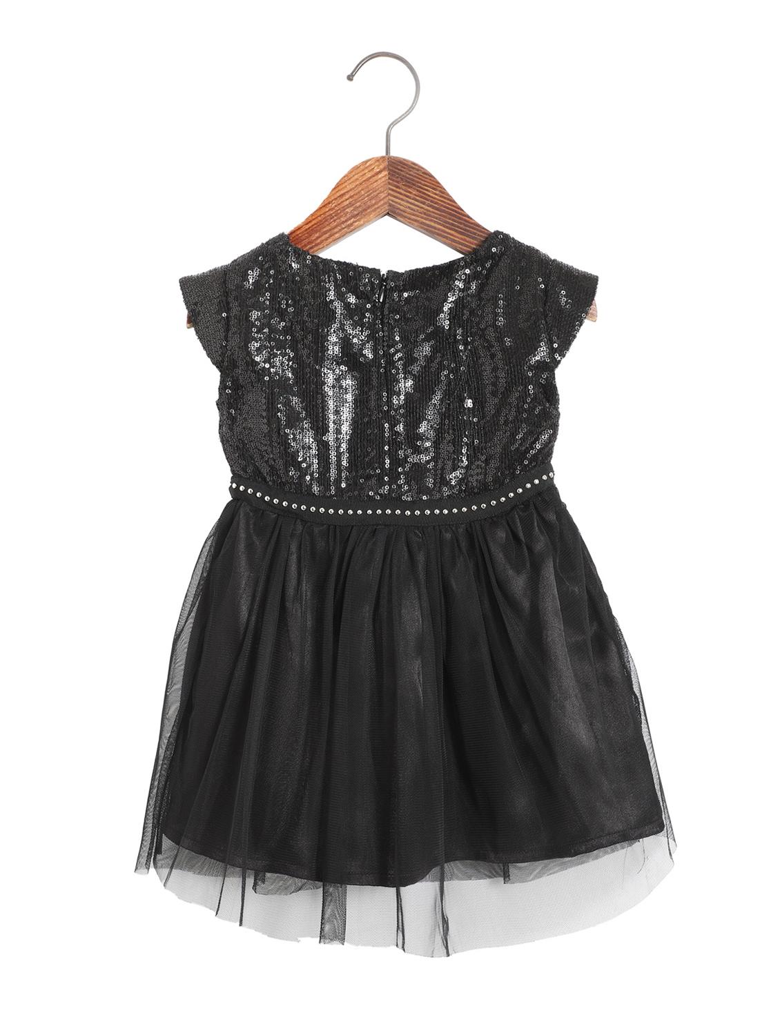 black polyester frock - 17523999 - Zoom Image - 2