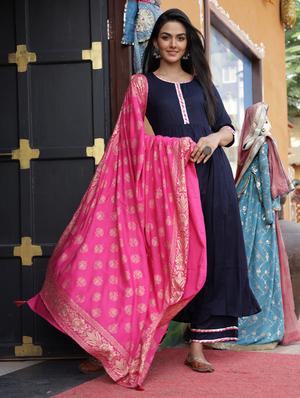 solid kurta palazzo set - 17524033 - Standard Image - 2