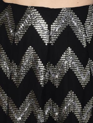 sequined flared lehenga - 17524057 - Standard Image - 5