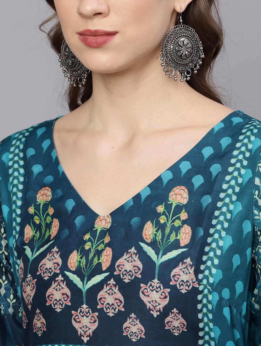 floral straight kurta - 17524086 - Zoom Image - 6