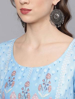 floral straight kurta - 17524087 - Standard Image - 6