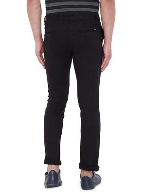 black solid chinos - 17524107 - Standard Image - 3