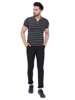 black solid chinos - 17524107 - Standard Image - 4