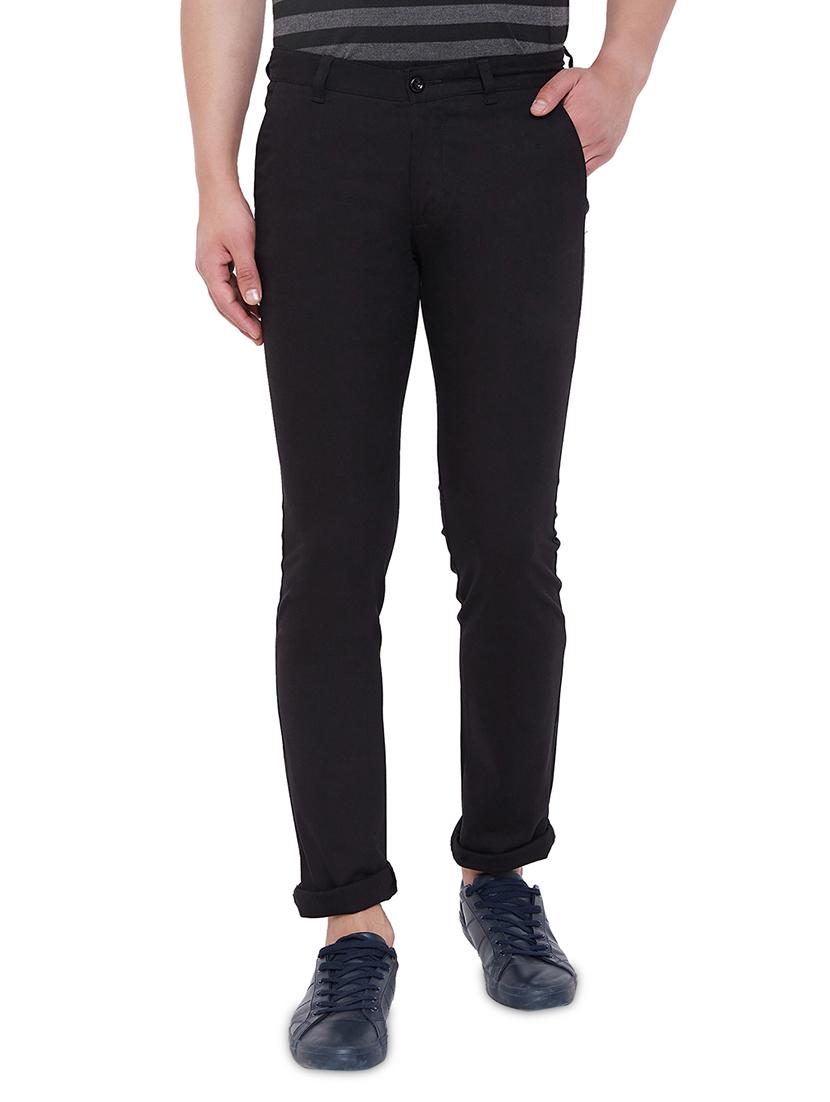 black solid chinos - 17524107 - Zoom Image - 1