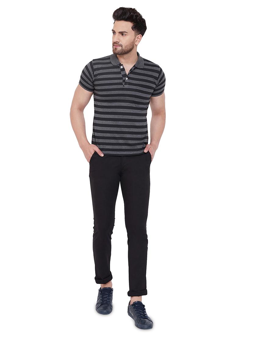 black solid chinos - 17524107 - Zoom Image - 4