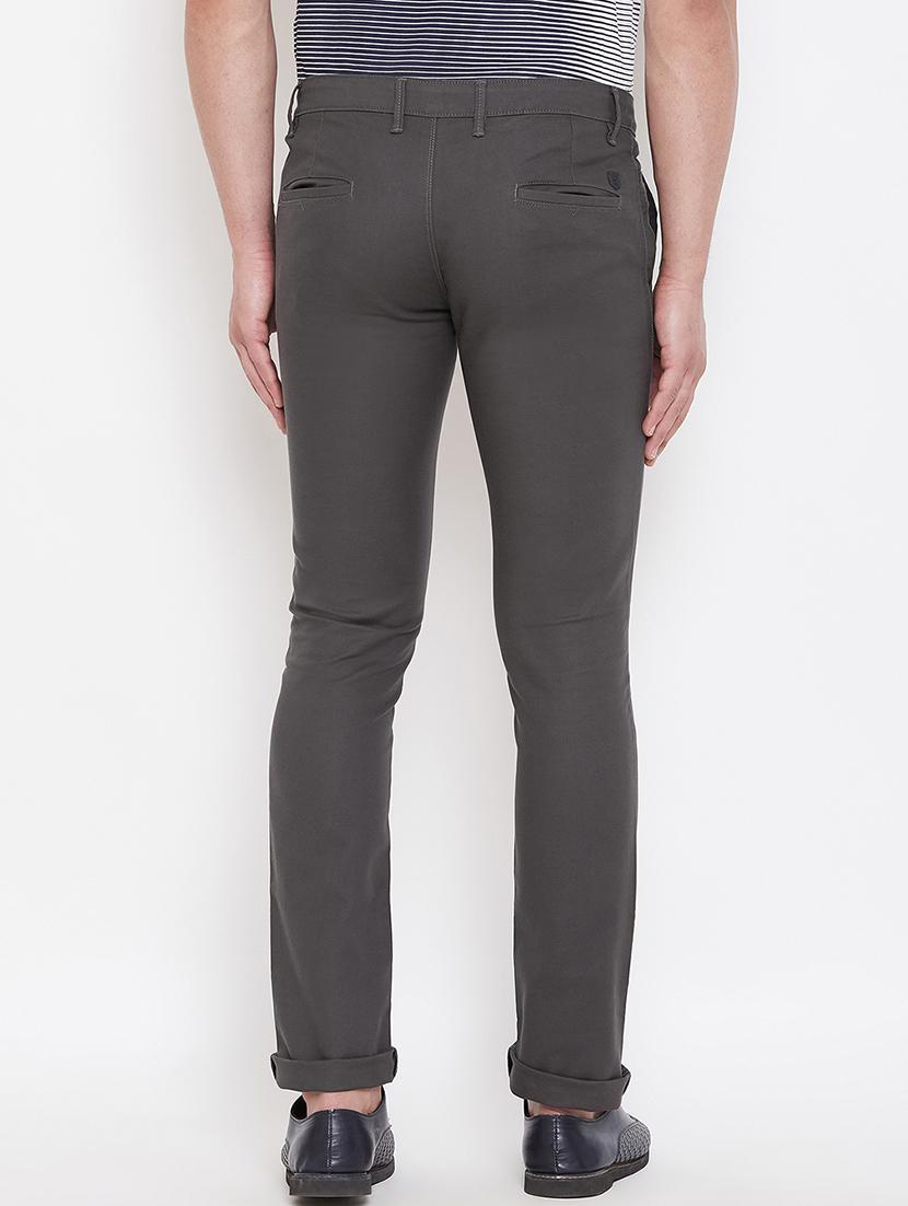 grey solid chinos - 17524109 - Zoom Image - 3