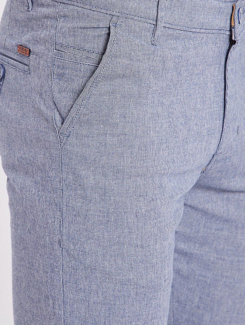 blue solid chinos - 17524110 - Zoom Image - 5