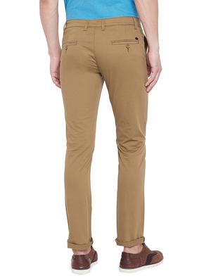 beige solid chinos - 17524114 - Standard Image - 3