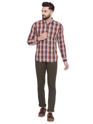 olive green solid chinos - 17524116 - Standard Image - 4