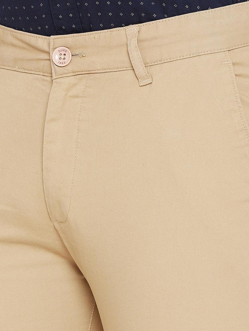 beige solid chinos - 17524117 - Zoom Image - 5