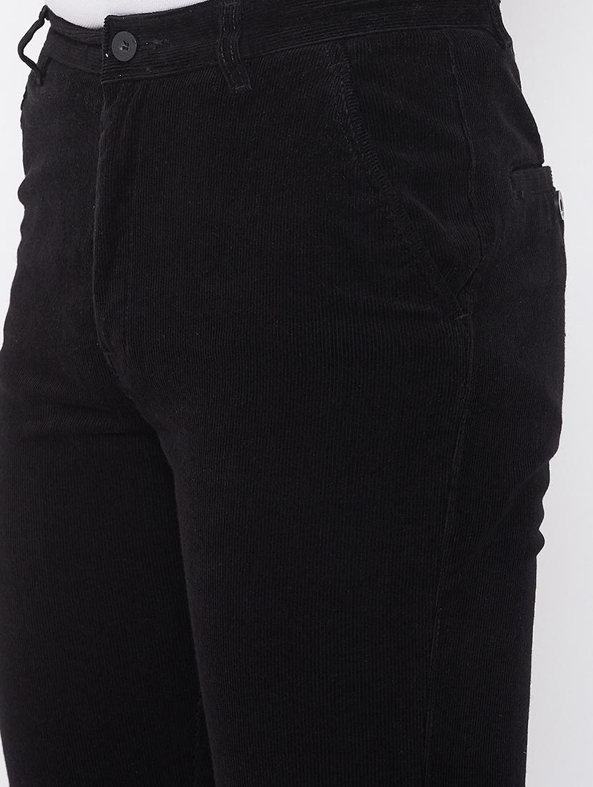 black solid corduroy trouser - 17524119 - Zoom Image - 5