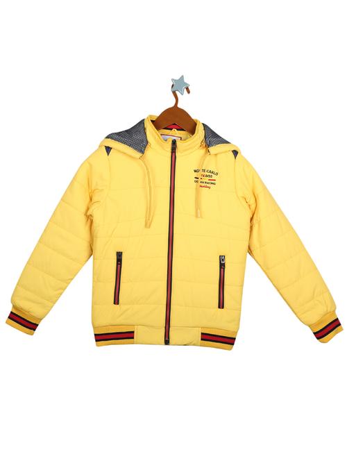 yellow cotton blend quilted jacket - 17524131 - Standard Image - 1