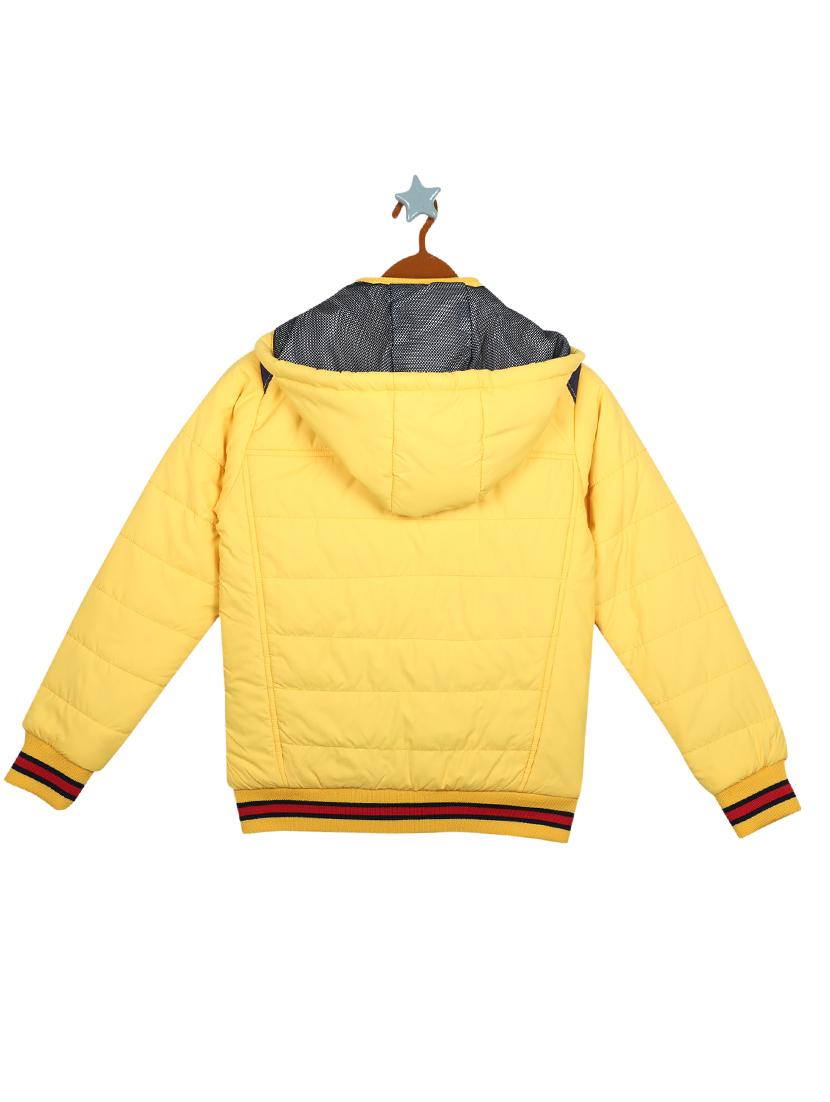 yellow cotton blend quilted jacket - 17524131 - Zoom Image - 2