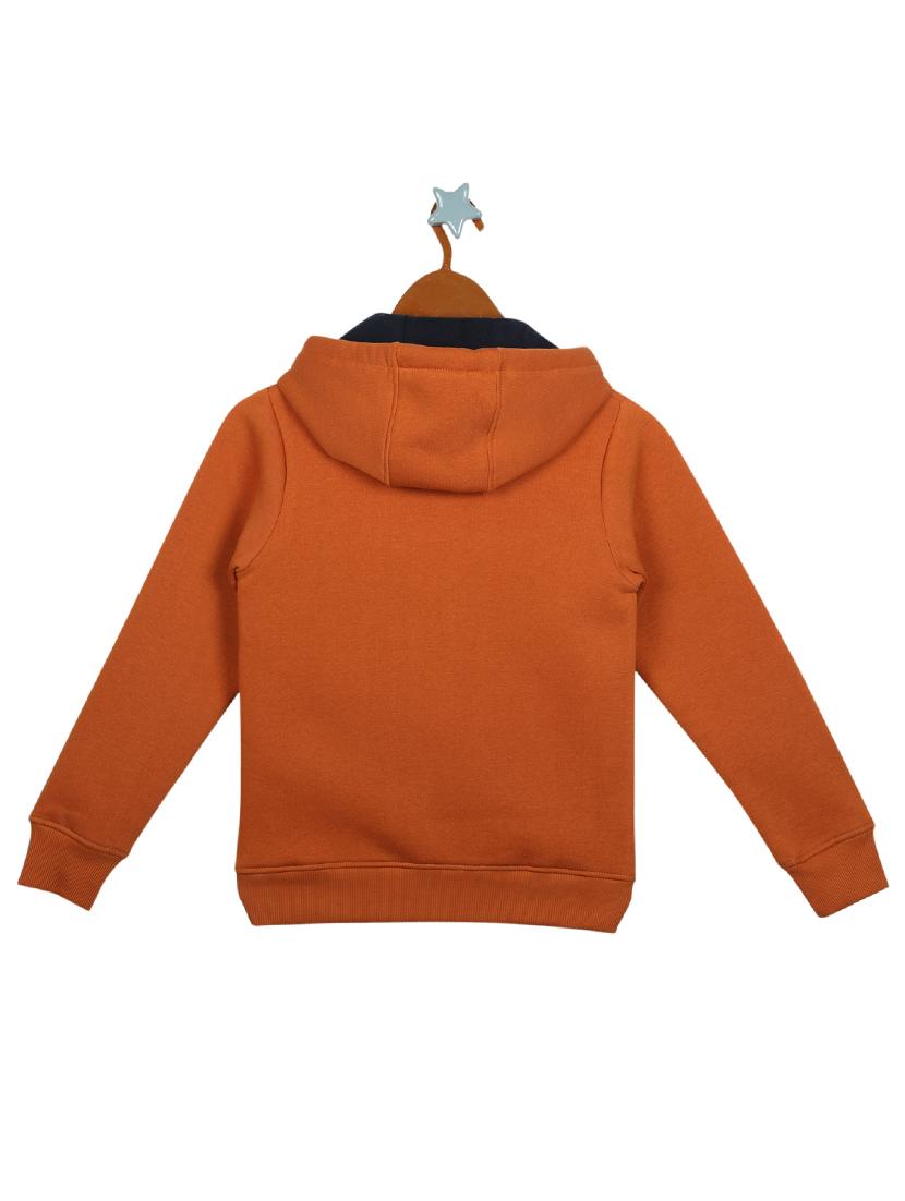 orange cotton sweatshirt - 17524142 - Zoom Image - 2