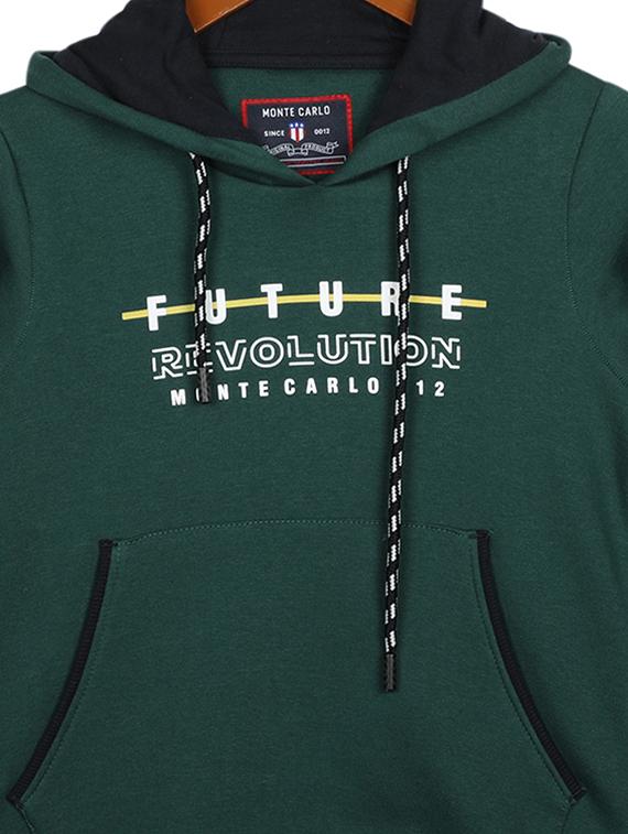 green cotton sweatshirt - 17524148 - Zoom Image - 3