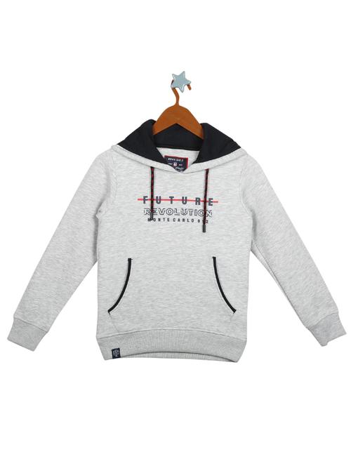 grey cotton sweatshirt - 17524149 - Standard Image - 1