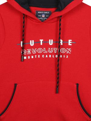 red cotton sweatshirt - 17524150 - Standard Image - 3