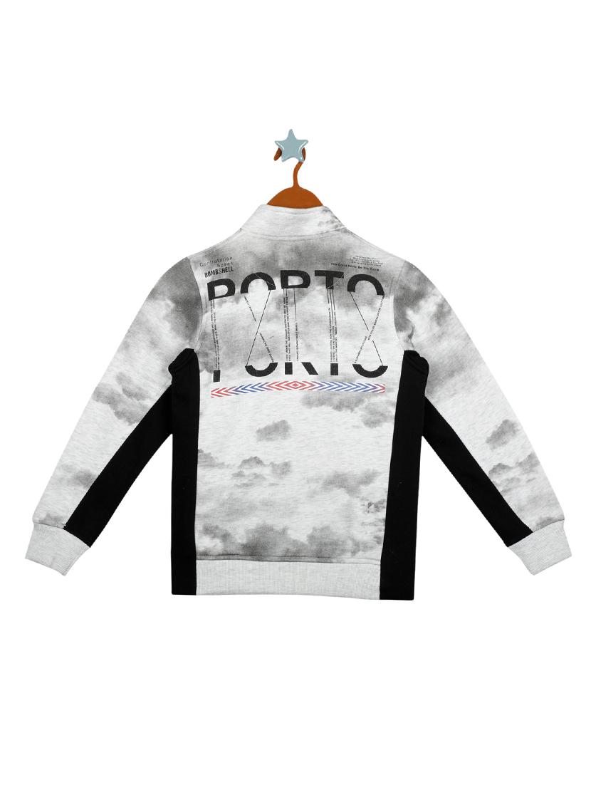 grey cotton sweatshirt - 17524160 - Zoom Image - 2