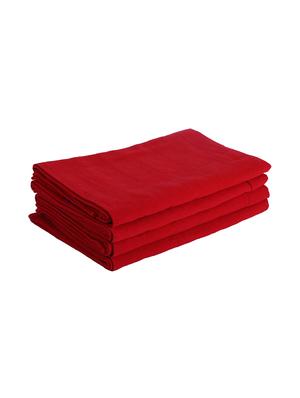 lorena quick-dry one side terry towel 100% cotton -4pc mix set (soho) solid-red - 17524266 - Standard Image - 3