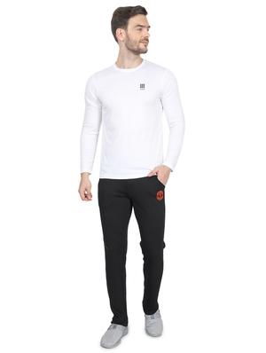 grey solid full length track pant - 17524464 - Standard Image - 4