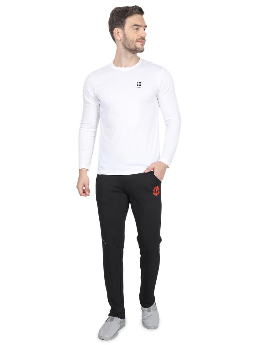 grey solid full length track pant - 17524464 - Zoom Image - 4